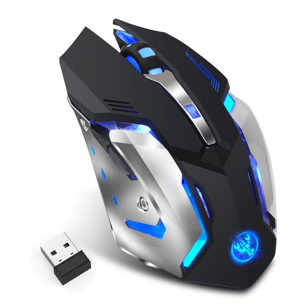 HXSJ Wireless Gaming Mouse – 2.4G, RGB Glowing Design