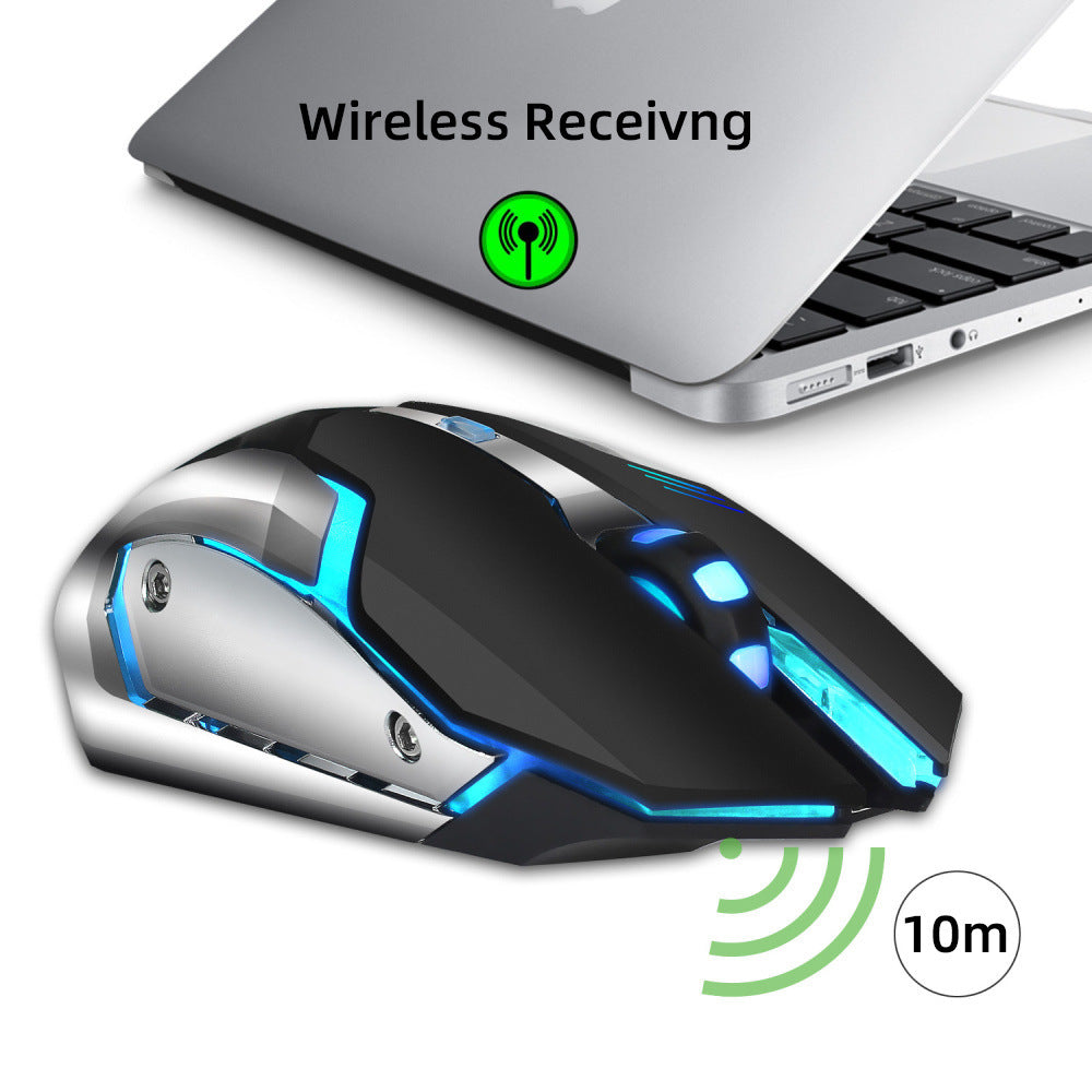 HXSJ Wireless Gaming Mouse – 2.4G, RGB Glowing Design