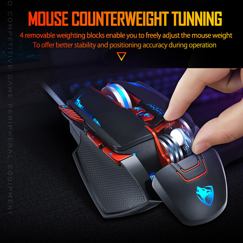 Souris de jeu Thunder Wolf V9