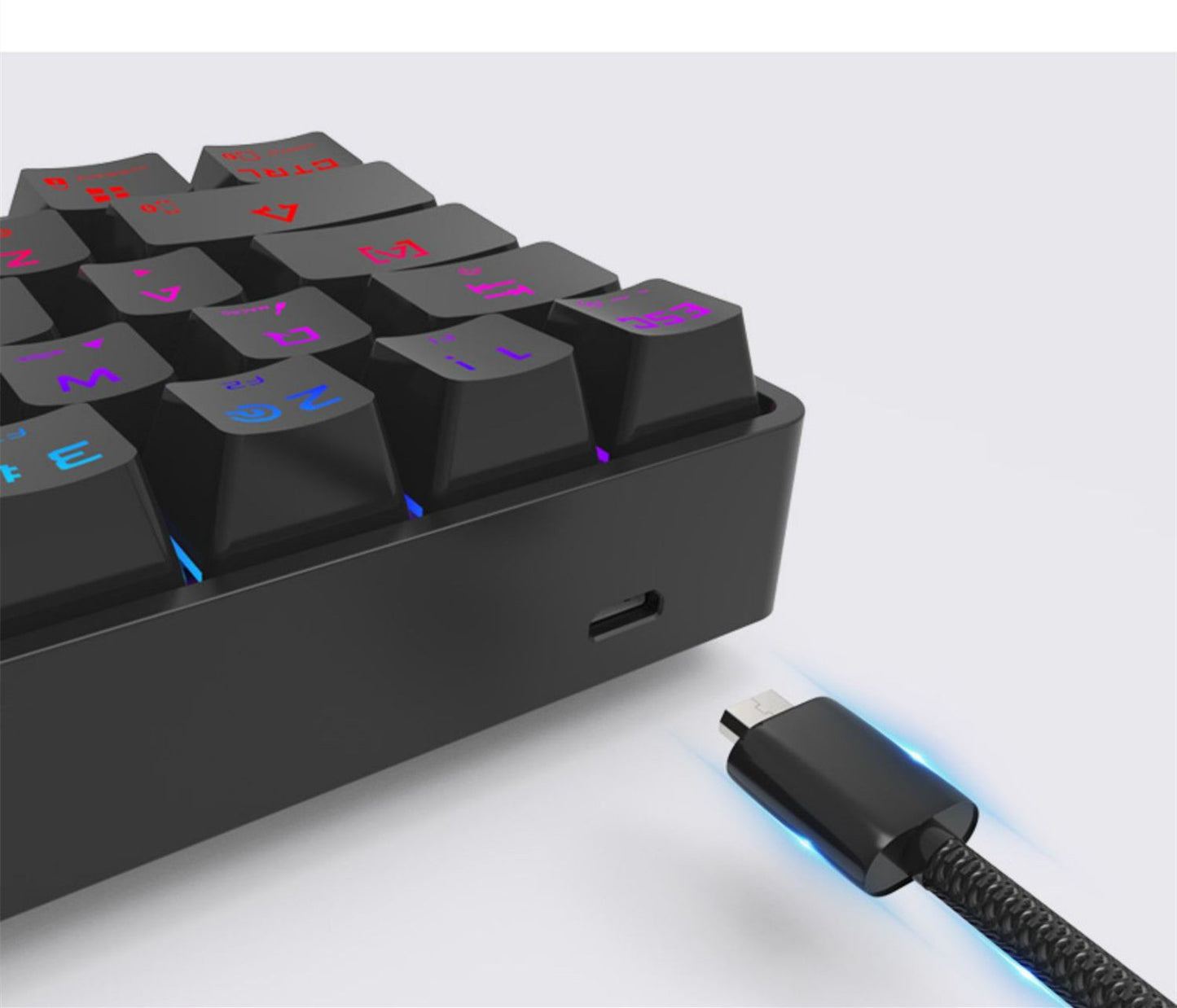 Clavier mécanique sans fil Bluetooth – Touches PBT colorées