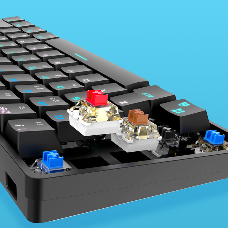 Clavier mécanique sans fil Bluetooth – Touches PBT colorées