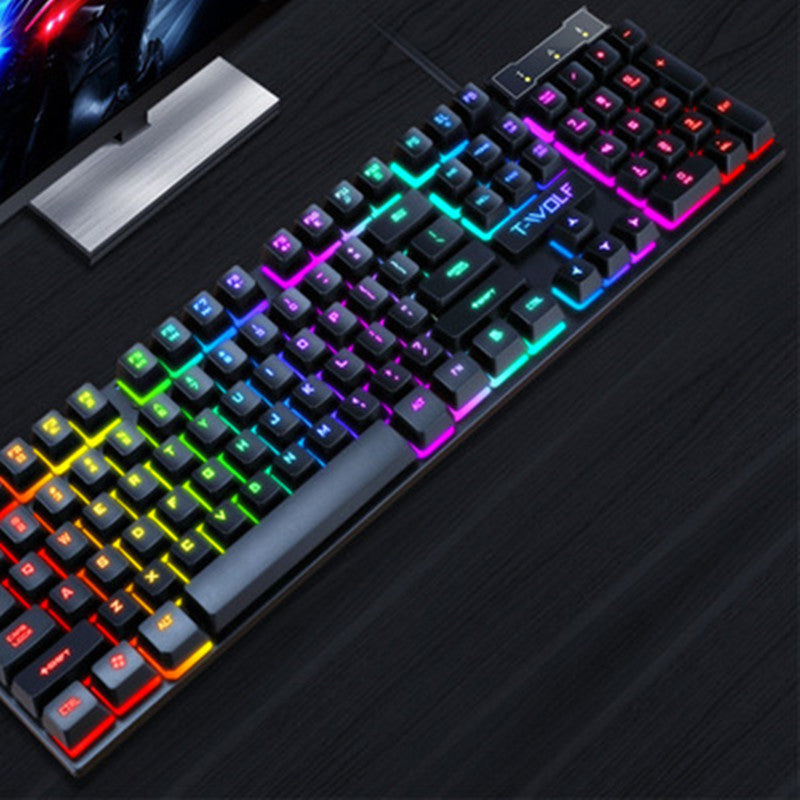Wired Keyboard – RGB Luminous Floating Keys