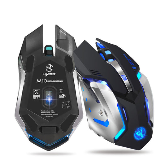 HXSJ Wireless Gaming Mouse – 2.4G, RGB Glowing Design