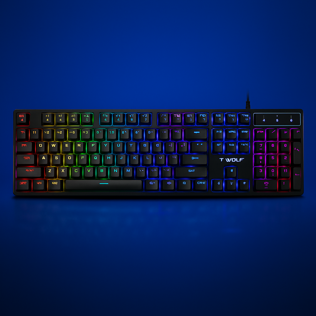 Clavier de jeu T-WOLF RGB