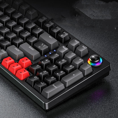 Silver Carving K700 Custom Luminous Mechanical Keyboard Gaming